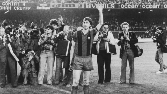 Johan Cruyff, en una foto de archivo, como jugador del FC Barcelona.