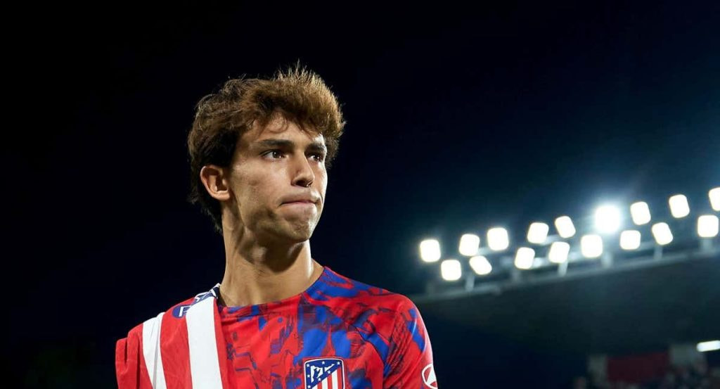 Joao Félix en el estadio de Vallecas.