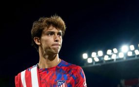 Joao Félix en el estadio de Vallecas.