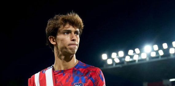 Joao Félix en el estadio de Vallecas.