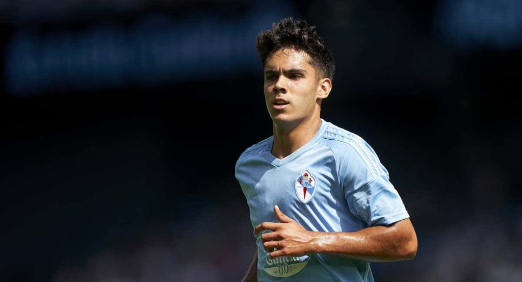 Hugo Sotelo, en un partido con el Celta.