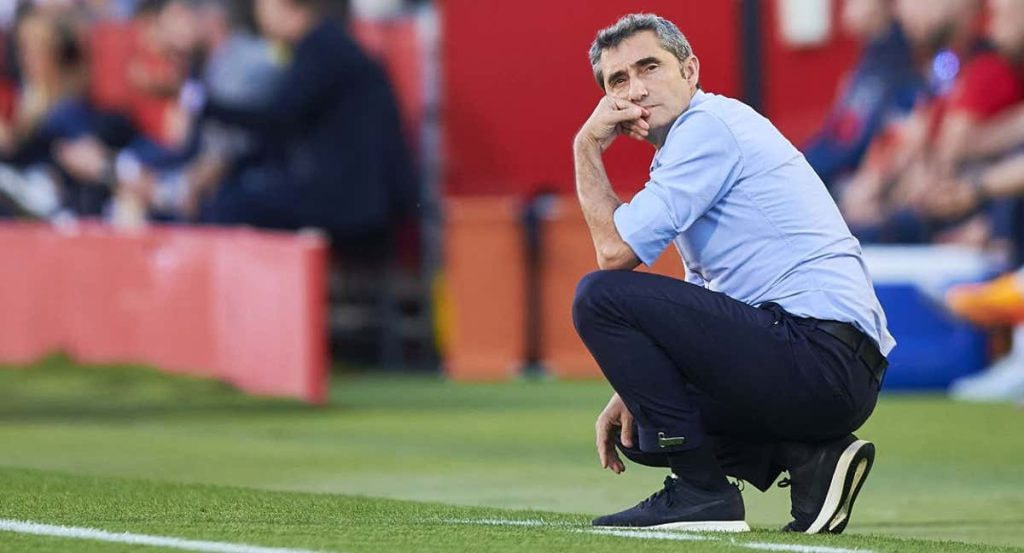 Ernesto Valverde, durante un partido del Athletic.