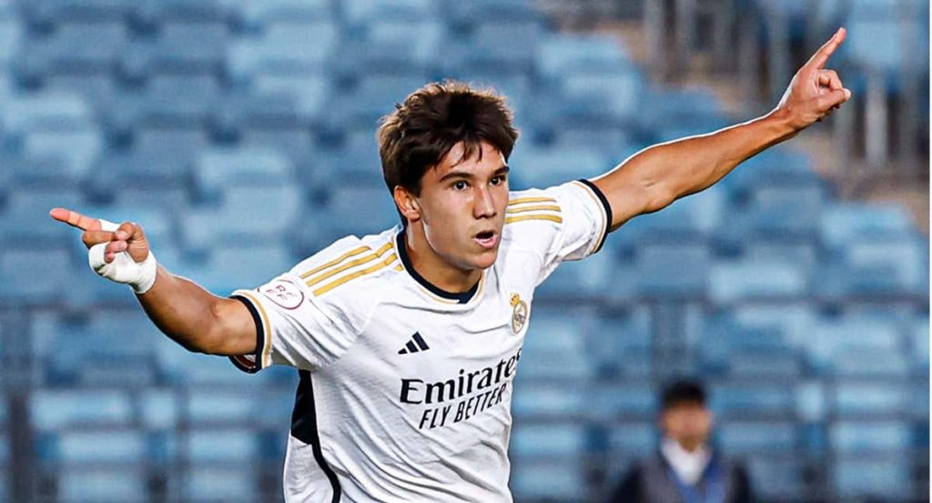 Gonzalo García anotó un doblete en el primer partido de la temporada del Castilla.