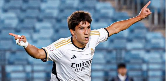 Gonzalo García anotó un doblete en el primer partido de la temporada del Castilla.