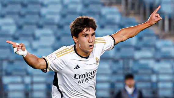 Gonzalo García anotó un doblete en el primer partido de la temporada del Castilla.