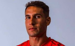 Hugo Mallo, con la camiseta de Internacional.