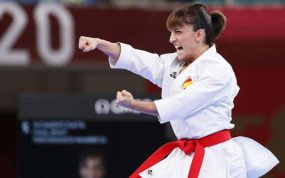 Sandra Sánchez en los JJOO de Tokyo.