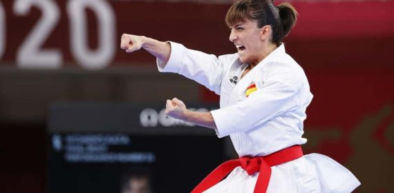 Sandra Sánchez en los JJOO de Tokyo.
