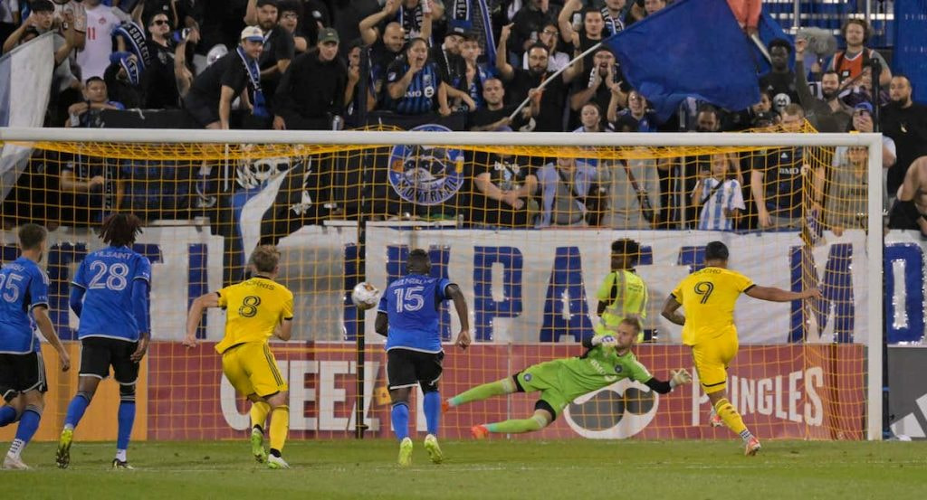 Imagen de un lanzamiento de penalti en la MLS.