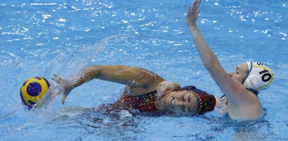 Maica García durante la semifinal contra Australia del Mundial de Fukuoka.