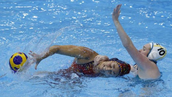 Maica García durante la semifinal contra Australia del Mundial de Fukuoka.