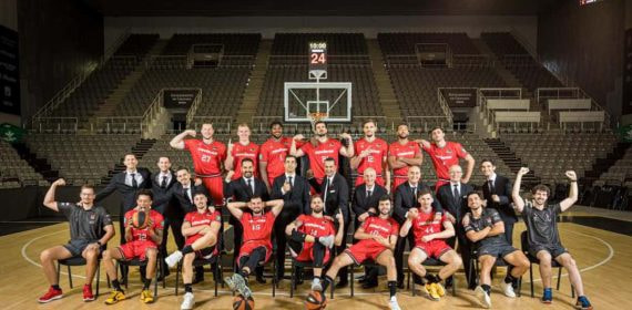 Plantilla del Covirán Fundación CB Granada antes de empezar la temporada 2023 2024.
