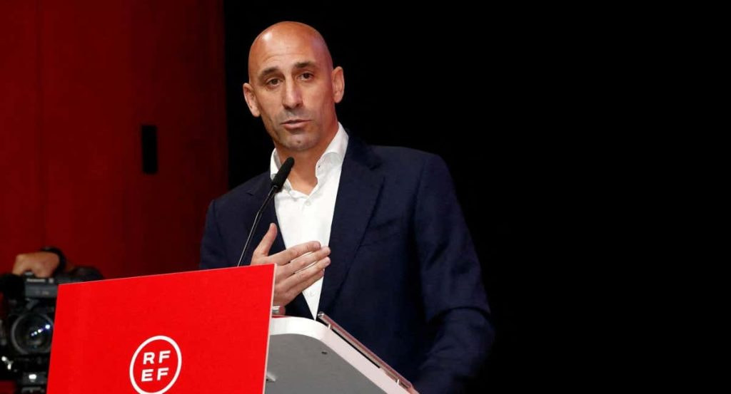 Luis Rubiales, en una comparecencia.