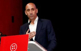 Luis Rubiales, en una comparecencia.