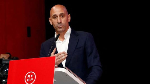 Luis Rubiales, en una comparecencia.
