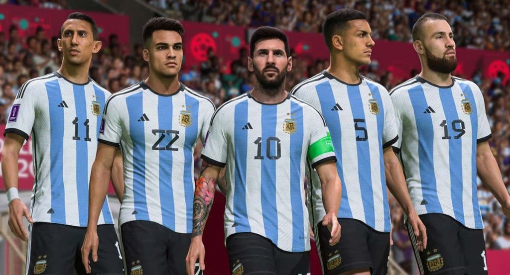 Leo Messi en el videojuego FIFA.