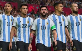 Leo Messi en el videojuego FIFA.
