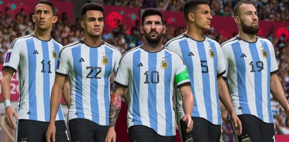 Leo Messi en el videojuego FIFA.