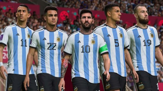 Leo Messi en el videojuego FIFA.