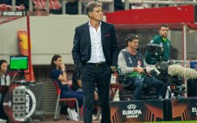 Michel durante su última etapa en el fútbol griego.
