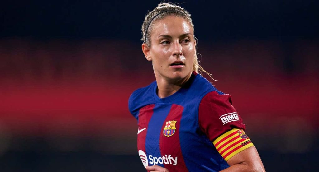 Alexia Putellas ante el Valencia.