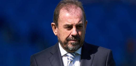 Ángel Torres, antes de un partido de esta temporada.