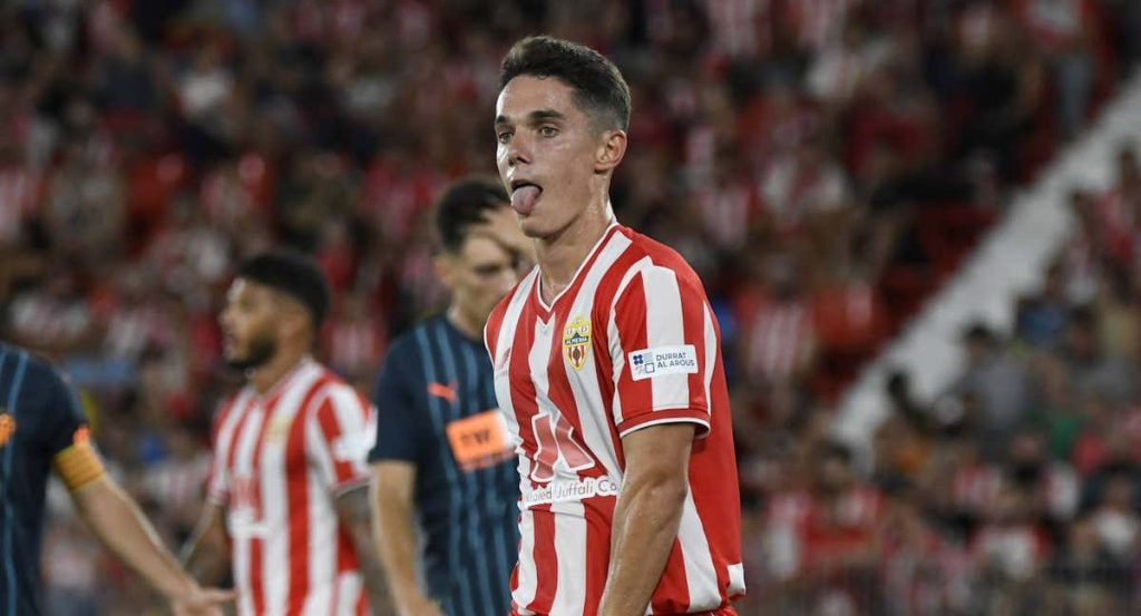 Arribas, con el Almería.