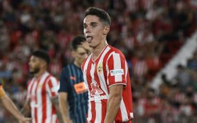 Arribas, con el Almería.