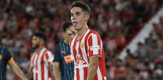 Arribas, con el Almería.