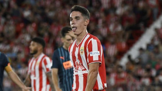 Arribas, con el Almería.