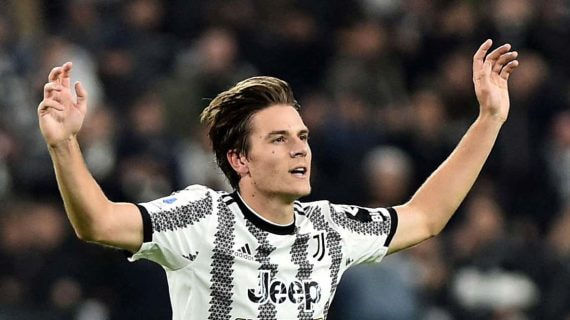 Nicolo Fagioli, durante un partido con la Juventus en noviembre de 2022.