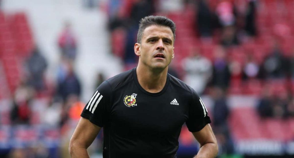Gil Manzano, en el Atletico de Madrid-Espanyol de LaLiga en la temporada 2019/2020.
