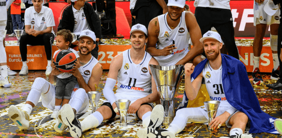 El Real Madrid es el equipo que ha ganado la Euroliga en más ocasiones.