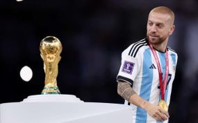 Papu Gómez, durante el Mundial de Qatar.