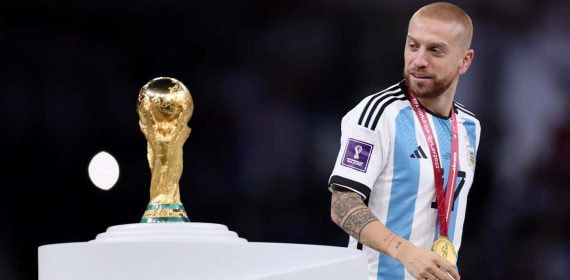 Papu Gómez, durante el Mundial de Qatar.