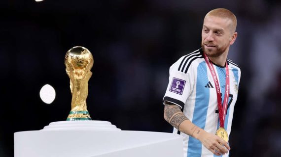 Papu Gómez, durante el Mundial de Qatar.