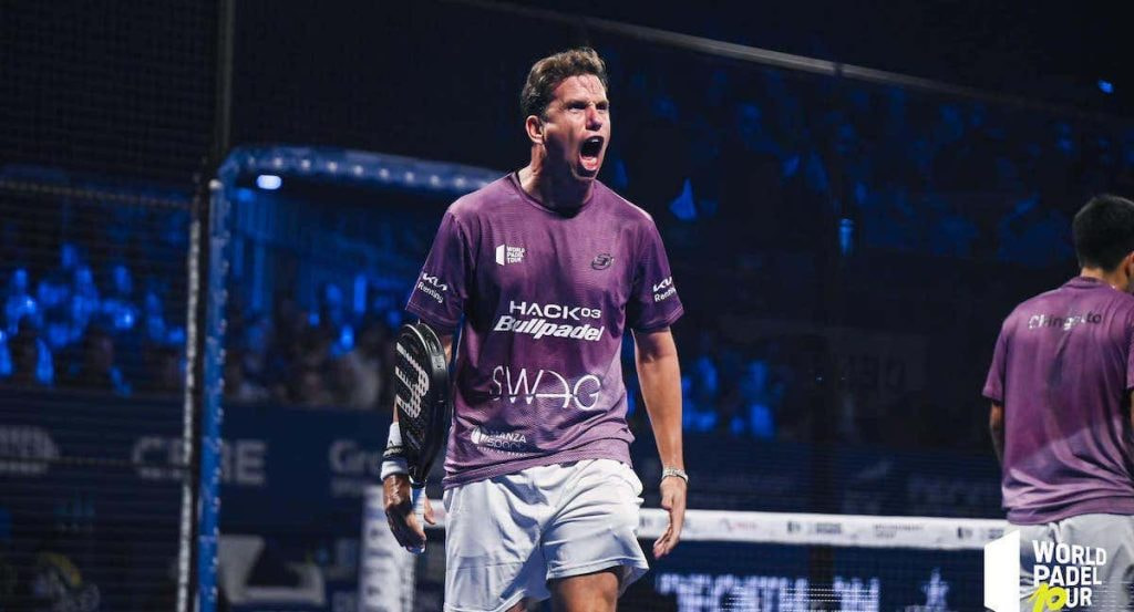 Paquito Navarro durante un encuentro del World Padel Tour en Amsterdam.