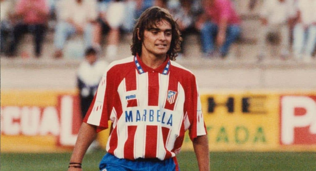 Pepe de la Sagra en su época como jugador del Atlético de Madrid.