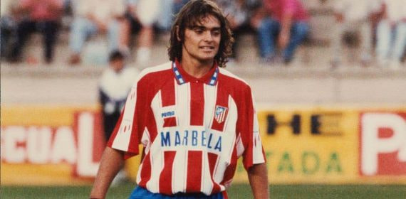 Pepe de la Sagra en su época como jugador del Atlético de Madrid.