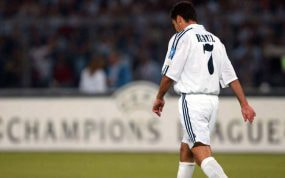 Raúl, en un partido de la Champions League 2002/03 ante la Juventus.