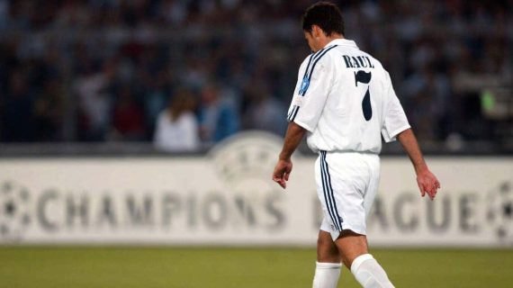 Raúl, en un partido de la Champions League 2002/03 ante la Juventus.