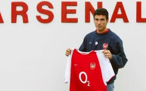 José Antonio Reyes , el día de su presentación con el Arsenal.