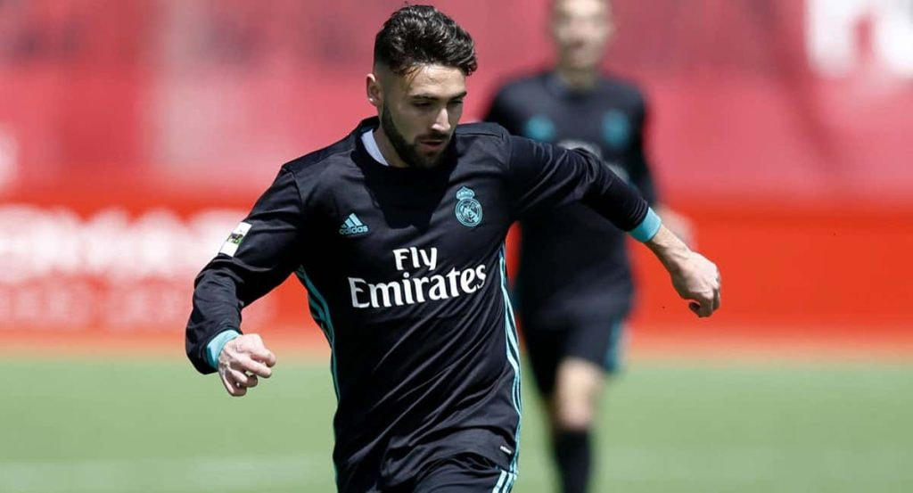 Adrián Mancebo, durante su etapa en el Real Madrid Castilla.