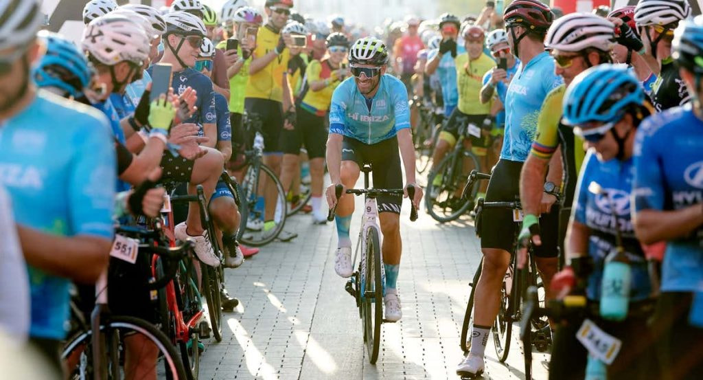 Alejandro Valverde, durante la Vuelta Cicloturista a Ibiza.