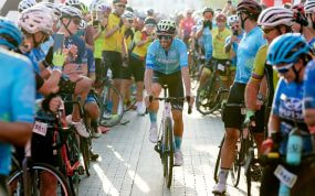 Alejandro Valverde, durante la Vuelta Cicloturista a Ibiza.