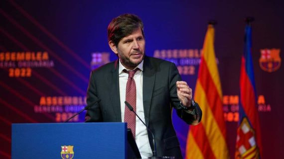 Mateu Alemany, en una comparecencia reciente con el Barça.