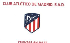 Imagen de la portada del balance de las Cuentas Anuales del Atlético de Madrid en la 2022-23.