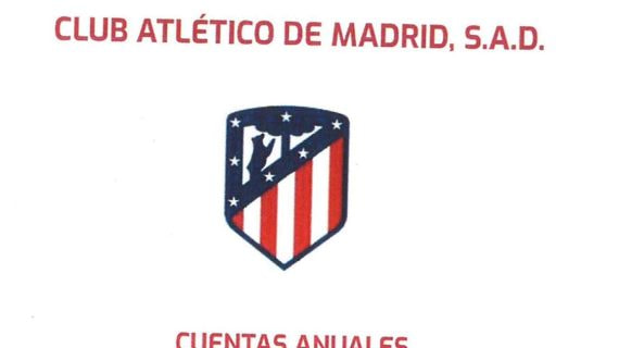 Imagen de la portada del balance de las Cuentas Anuales del Atlético de Madrid en la 2022-23.