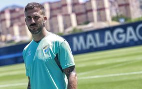 Dioni, delantero del Málaga.