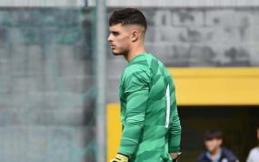 Salvador Esquivel, en un partido con el Atlético.